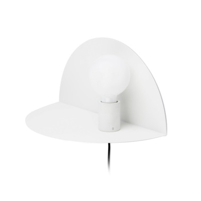 01005 Faro NIT Right white wall lamp