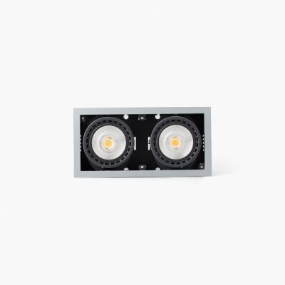 033012813 Faro MINI COLIN-2 GREY RECESSED 50W BREAD 56°