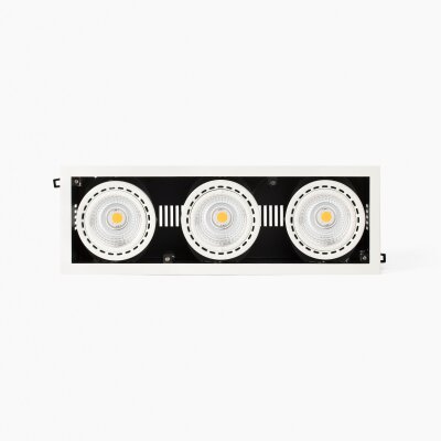 033015611 Faro MINI COLIN-3 WHITE RECESSED 75W MEAT 56°