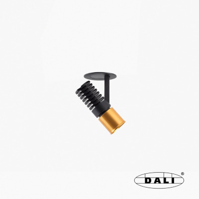 0333927224D Faro UNO PROJ REMOVABLE 8W BK-GD 24° 2700K CRI90 DALI