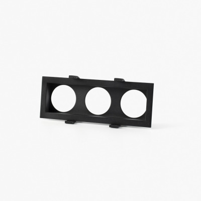 034600032 Faro TEIDE PLATE 3L WITH FRAME BLACK