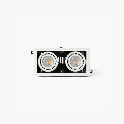 035005101 Faro NANO COLIN-2 WITH FRAME WHITE LED 14-26W 2700K 5