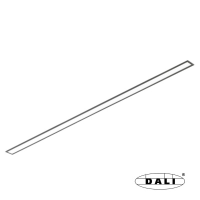 0410008902DU Faro VIA EVO RECESSED 112CM 27W 3000K BLACK PRISM. DALI