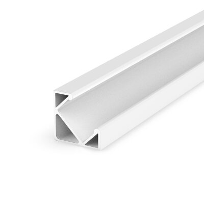 08050101B-02 TK-Lighting SURFACE PROFILE 45D WHITE 0,2M