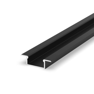 08090111N Faro PERFIL ENCASTAR 8MM NEGRE 2M