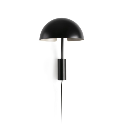 20042-123 TK-Lighting DOMINICA WALL LAMP S BLACK SHADE 1XE27