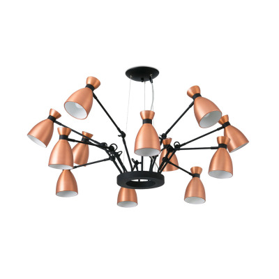 20047 Faro RETRO COPPER PENDANT LAMP 12L 12 X E14 MAX 20W