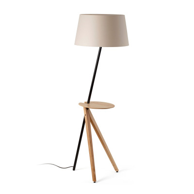 20057 Faro TREEWOOD TRAY ASH FLOOR L. BEIGE SHADE 1xE27