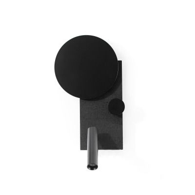 20058 Faro KLEE WALL L  RIGHT BLACK LED10W READER 3W 2.7K DIM