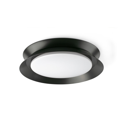 20093 Faro TENDER CEILING LAMP BLACK LED 24W 2700K