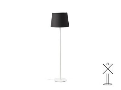 20306 TK-Lighting SAVOY FLOOR LAMP WHITE 1xE27     