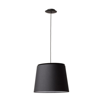 20309-90 Faro SAVOY BLACK PENDANT LAMP W/BLACK SHADE