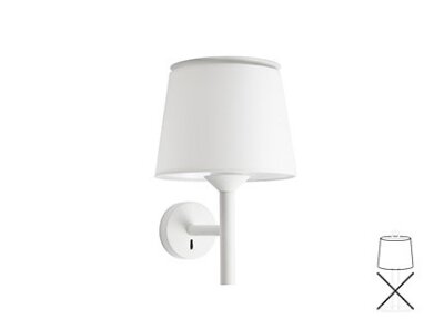 20310 TK-Lighting SAVOY SHADE WALL WHITE   