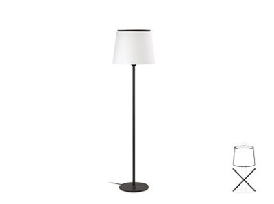 20316 TK-Lighting SAVOY SHADE FLOOR WHITE 