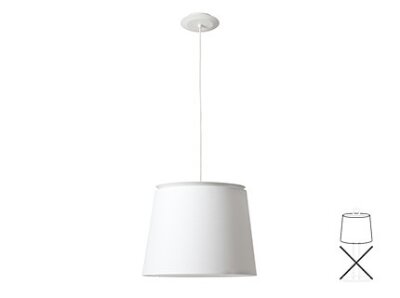 20319 TK-Lighting SAVOY SHADE SUSPENSION WHITE  