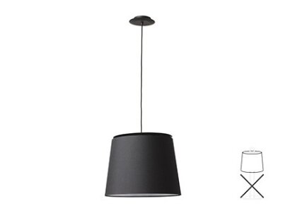 20320 TK-Lighting SAVOY SHADE SUSPENSION BLACK   