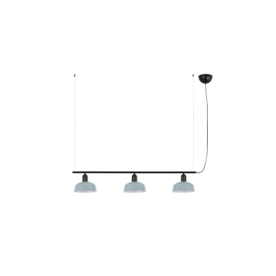 20338-142 Faro TATAWIN PENDANT LAMP LIN. P.METAL S BLUE GRIS.3xE2