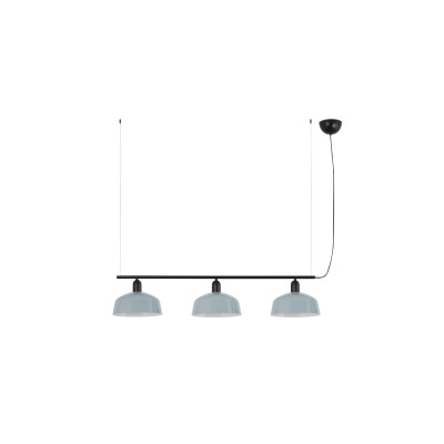 20338-147 Faro TATAWIN PENDANT LAMP LIN. P.METAL M BLUE GRIS.3xE2