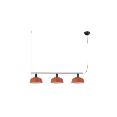 20338-148 Faro TATAWIN PENDANT LAMP LIN. P.METAL M ORANGE ROJ.3xE