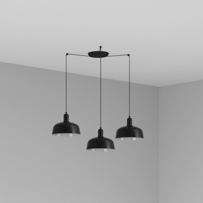20340-120-3L Faro TATAWIN PENDANT SHADE M BLACK 1xE27 3L