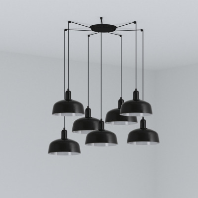 20340-120-7L Faro TATAWIN PENDANT SHADE M BLACK 1xE27 7L