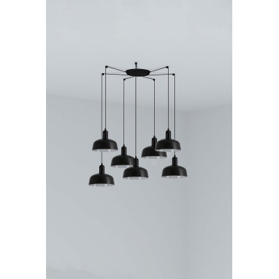 20340-141-7L Faro TATAWIN PENDANT LAMP SHADE METAL S BLACK 7xE27