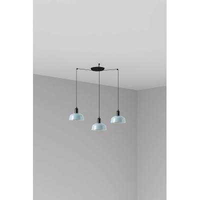 20340-142-3L Faro TATAWIN PENDANT LAMP SCR. METAL S BLUE GRAYISH 3xE