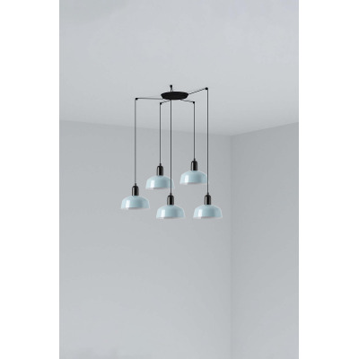 20340-142-5L Faro TATAWIN PENDANT LAMP SCR. METAL S BLUE GRAYISH 5xE