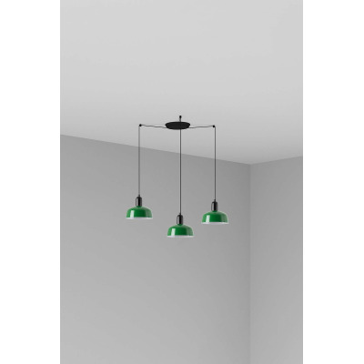 20340-144-3L Faro TATAWIN PENDANT LAMP SHADE METAL S GREEN 3xE27