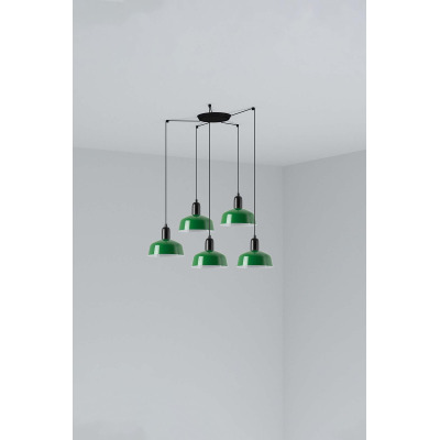 20340-144-5L Faro TATAWIN PENDANT LAMP SHADE METAL S GREEN 5xE27