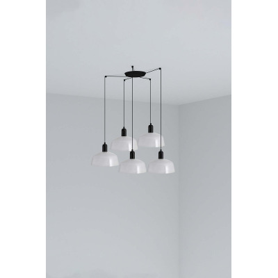 20340-145-5L Faro TATAWIN PENDANT LAMP SHADE METAL M WHITE 5xE27