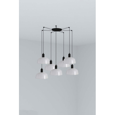 20340-145-7L Faro TATAWIN PENDANT LAMP SHADE METAL M WHITE 7xE27