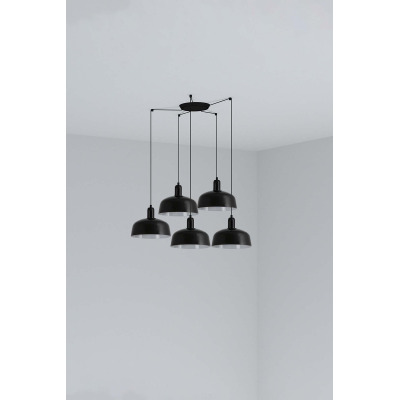 20340-146-5L Faro TATAWIN PENDANT LAMP SHADE METAL M BLACK 5xE27