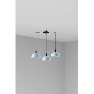 20340-147-3L Faro TATAWIN PENDANT LAMP SCR. METAL M BLUE GRAYISH 3xE