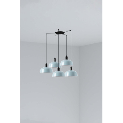 20340-147-5L Faro TATAWIN PENDANT LAMP SCR. METAL M BLUE GRAYISH 5xE