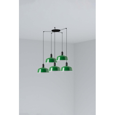 20340-149-5L Faro TATAWIN PENDANT LAMP SHADE METAL M GREEN 5xE27