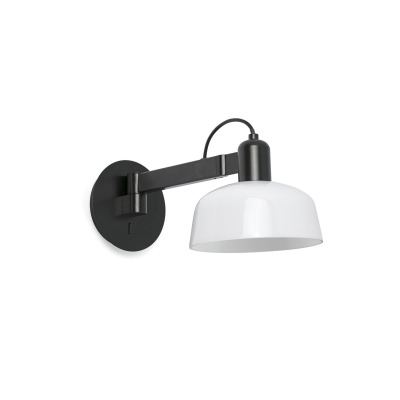 20342-116 Faro TATAWIN W/LAMP ARM WHITE SHADE 1XE27