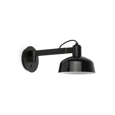 20342-141 Faro TATAWIN WALL LAMP ARM SHADE METAL BLACK 1xE27