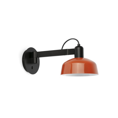 20342-143 Faro TATAWIN WALL LAMP ARM PANT.MET. ORANGE RED. 1xE27