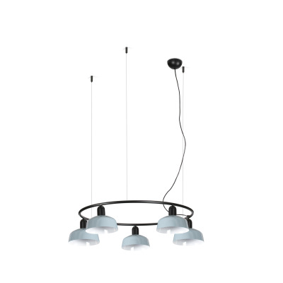 20343-142-5L Faro TATAWIN PENDANT LAMP CIR. PANT.METAL S BLUE GRIS.5
