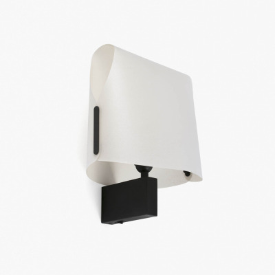 23004-57 Faro LUANG BLACK-BEIGE WALL LAMP 1XE27