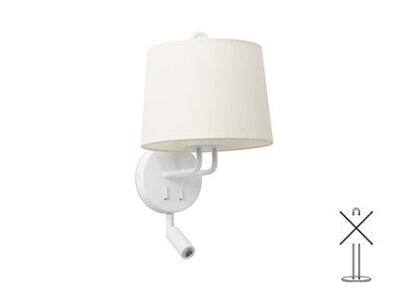 24032 TK-Lighting MONTREAL W/L WHITE E27 READER 1-3W 2700K