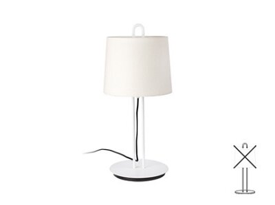 24034 TK-Lighting MONTREAL TABLE LAMP WHITE 1xE27