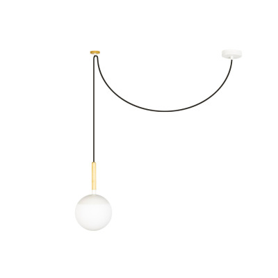 28209 Faro MINE PC WHITE PENDANT LAMP