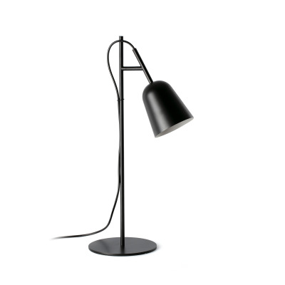 28251 Faro STUDIO TABLE LAMP BLACK SHADE 1XE14