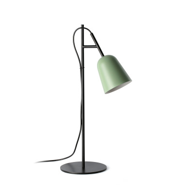 28253 Faro STUDIO TABLE LAMP GREEN SHADE 1XE14