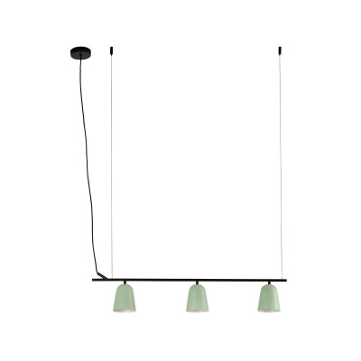 28268 Faro STUDIO PENDANT LAMP LINEAR GREEN SHADE S 1XE14