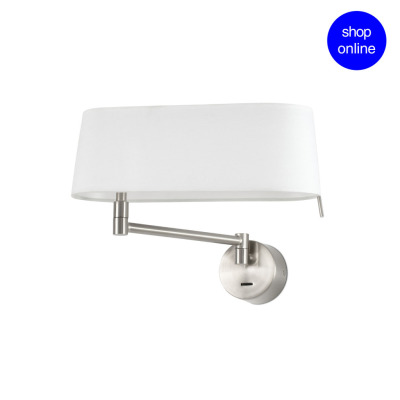 28480 Faro DESLIZ Nickel wall lamp