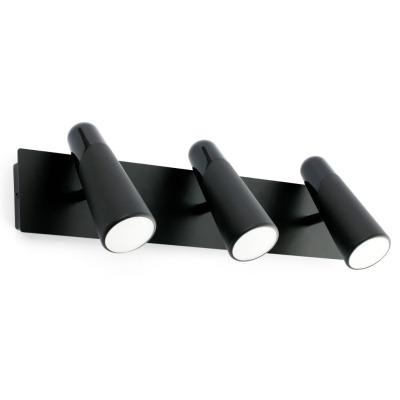 29043 Faro LAO BLACK WALL LAMP 3L