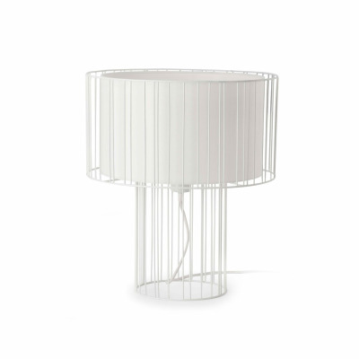 29307 Faro LINDA TABLE LAMP WHITE 1 x E27 100W
